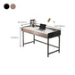 Contemporary Writing Desk Wooden Rectangular Office Desk with Legs
