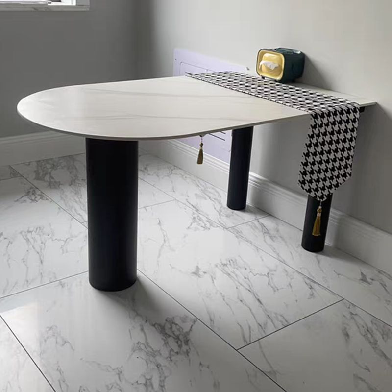 Irregular Shape White Table for Restaurant Sintered Stone Island Table with 3 Legs Clearhalo ' dining_table' 'Dining Tables & Seating' 'Dining Tables' 'furn' 'furn_dining_table' 'Furniture' 'furniture_dining_table' 'Kitchen & Dining Furniture' 'kitchen&dining_furn' 'kitchen' 'kitchen_dining_table' 1200x1200_7f8a7d72-4909-4f80-acee-ebd2de7ce7d6