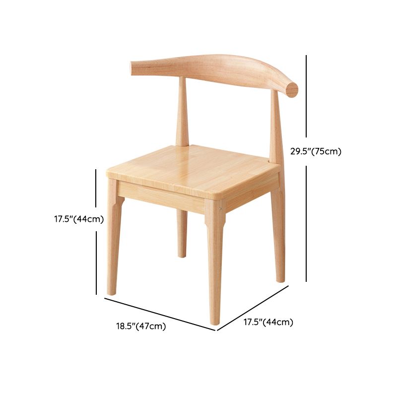 Rubber Wood Solid Wood Dining Table Set 1/2/5/7 Pieces Dining Set for Kitchen