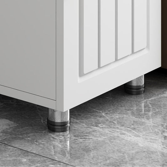 Rectangular Stone Side Table 24.41" Tall 2-Door End Table with Storage Clearhalo 'Coffee & Accent Tables' 'End & Side Tables' 'end_side_tables' 'furn' 'furn_end_side_tables' 'Furniture' 'Living Room Furniture' 1200x1200_7f8c3509-9abe-4e2c-902a-8c93f2020fdd