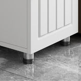 Rectangular Stone Side Table 24.41" Tall 2-Door End Table with Storage Clearhalo 'Coffee & Accent Tables' 'End & Side Tables' 'end_side_tables' 'furn' 'furn_end_side_tables' 'Furniture' 'Living Room Furniture' 1200x1200_7f8c3509-9abe-4e2c-902a-8c93f2020fdd