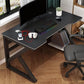 29 "H Contemporary Office Desk Antique Finish Computer Desk met metalen benen