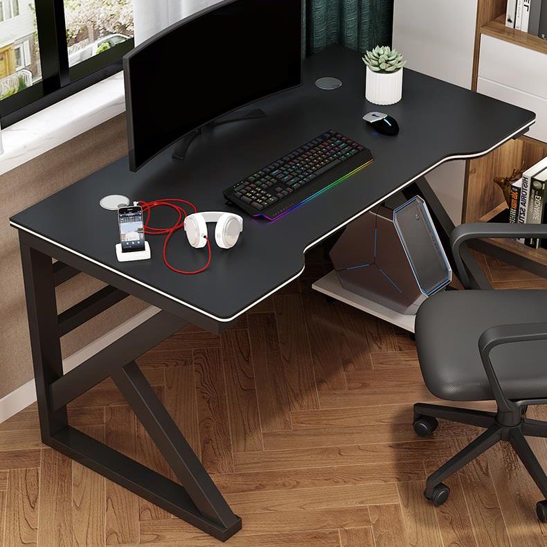 29 "H Contemporary Office Desk Antique Finish Computer Desk met metalen benen