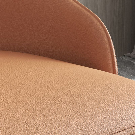 Industrial Style Side Chair Leather Side Dining Chair with Metal Base Clearhalo 'Dining Chairs' 'Dining Tables & Seating' 'dining_chair' 'furn' 'furn_dining_chair' 'Furniture' 'Kitchen & Dining Furniture' 1200x1200_7f8d4fc0-f115-45e5-a9e8-e255bf3a3305