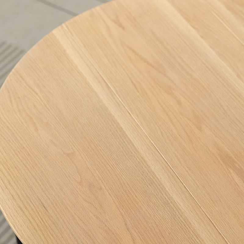 Tavolino singolo moderno Tavolino rotondo in legno massello senza angosciante