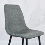 Contemporary Metal Dining Armless Chairs PU Leather Dining Chairs (Set of 2) Clearhalo ' kitchen&dining_furn' 'Dining Chairs' 'Dining Tables & Seating' 'dining_chair' 'furn' 'furn_dining_chair' 'Furniture' 'furniture_dining_chair' 'Kitchen & Dining Furniture' 'kitchen' 1200x1200_7f93098c-a7a4-43c0-bf54-c942466f57b2