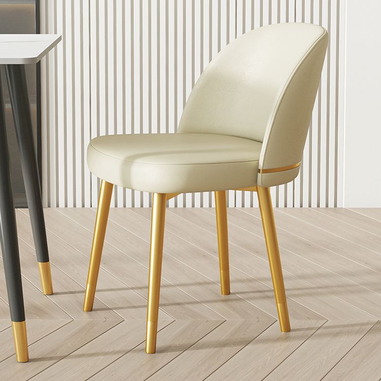 Glamlose esslose Esstühle Kunstleder Haus Essneitenstuhl