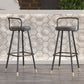 Contemporary Metal Backrest Counter High Stool with Leather Cushion Clearhalo 'Bar Furniture' 'Bar Stools' 'bar_stools' 'furn' 'furn_bar_stools' 'Furniture' 'Kitchen & Dining Furniture' 1200x1200_7f95b79b-e1c1-4845-b13f-defab09a2ee0