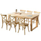 Pine Wood Dining Table in Nature Modern Table with Double Pedestal for Restaurant Clearhalo ' dining_table' 'Dining Tables & Seating' 'Dining Tables' 'furn' 'furn_dining_table' 'Furniture' 'furniture_dining_table' 'Kitchen & Dining Furniture' 'kitchen&dining_furn' 'kitchen' 'kitchen_dining_table' 1200x1200_7f95d5be-e5ba-4928-a9d6-4a393223f514