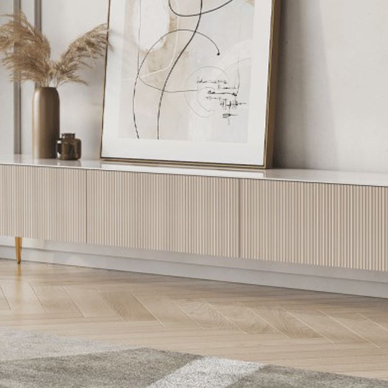 Stone TV Media Console Contemporary Stand Console with 4 Drawers Clearhalo 'furn' 'furn_tv_stands_entertainment_centers' 'Furniture' 'Living Room Furniture' 'TV Stands & Entertainment Centers' 'TV Stands & Media Storage Furniture' 'tv_stands_entertainment_centers' 1200x1200_7f9882cb-41ed-42f2-a1a6-41be64d8a8a2