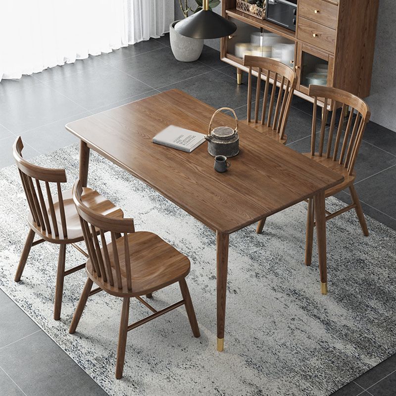 Traditional Luxury Rectangle Dining Room Table Ash Solid Wood Table with 4 Legs Clearhalo ' dining_table' 'Dining Tables & Seating' 'Dining Tables' 'furn' 'furn_dining_table' 'Furniture' 'furniture_dining_table' 'Kitchen & Dining Furniture' 'kitchen&dining_furn' 'kitchen' 'kitchen_dining_table' 1200x1200_7f98c164-e2d9-4cba-8278-7bd9a05f6823