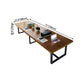 Rectangle Trestle Base Industrial Table Wood Color Fixed Table of Solid Wood Clearhalo ' dining_table' 'Dining Tables & Seating' 'Dining Tables' 'furn' 'furn_dining_table' 'Furniture' 'furniture_dining_table' 'Kitchen & Dining Furniture' 'kitchen&dining_furn' 'kitchen' 'kitchen_dining_table' 1200x1200_7f992dd1-8523-4945-8dba-ebc3f5baeb7c