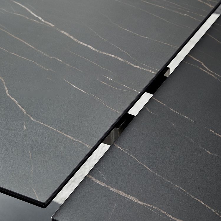 Minimalist Foldable Dining Set Standard Height with Black Base Dining Room Set for Home Use Clearhalo 'Dining Room Sets' 'Dining Tables & Seating' 'dining_room_set' 'furn' 'furn_dining_room_set' 'Furniture' 'furniture_dining_room_set' 'Kitchen & Dining Furniture' 'kitchen&dining_furn' 'kitchen' 1200x1200_7f9967f8-deeb-4c0c-a393-83659757536e