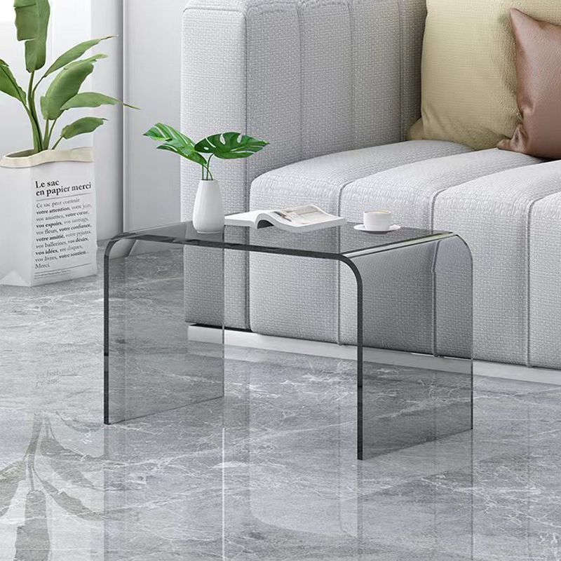 11.81" Wide Side Table Modernistic Acrylic Side End Snack Table