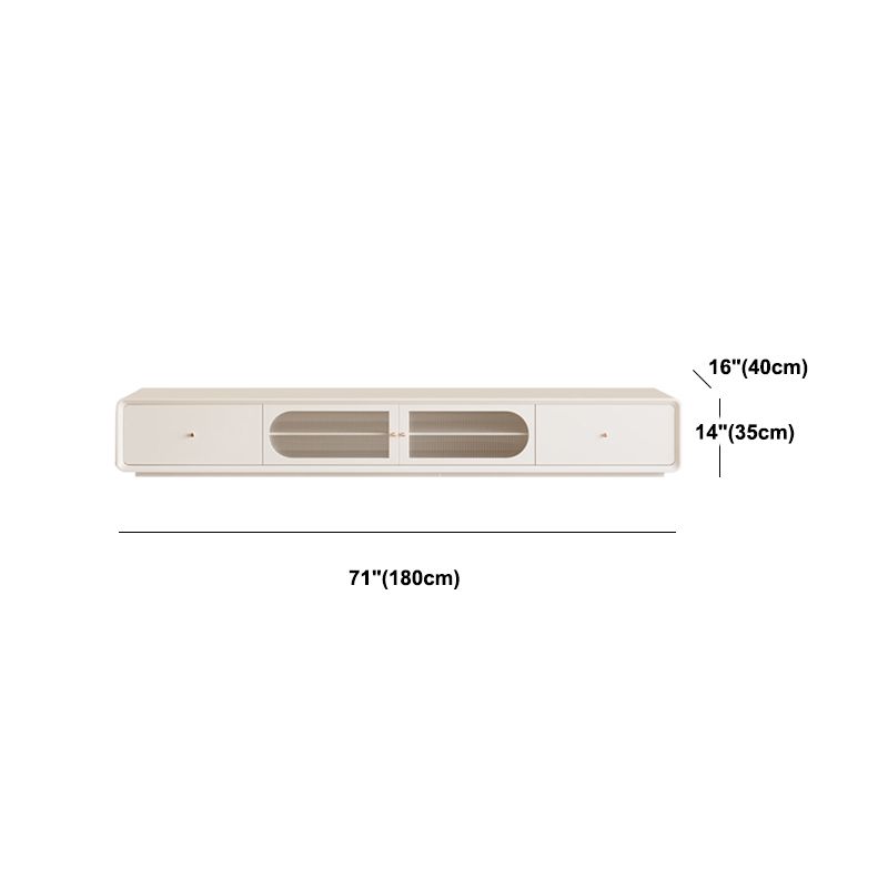 Console televisiva contemporanea supporto TV in legno con cassetti per soggiorno