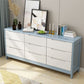 Ultra-Modern Rubberwood Double Dresser Horizontal Storage Chest Dresser for Bedroom Clearhalo 'Bedroom Furniture' 'Dressers & Chests' 'dressers_chests' 'furn' 'furn_dressers_chests' 'Furniture' 1200x1200_7f9abb8b-e2e5-4cb8-8e64-4f8bdee3af9a