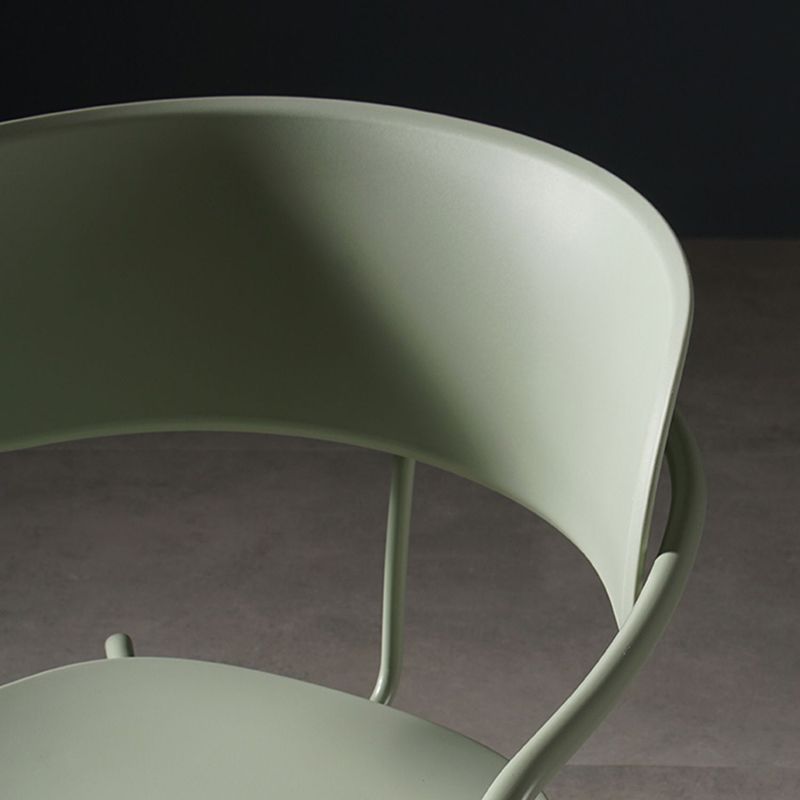 Contemporary Style Dining Chair Kitchen Open Back Arm Side Chair with Metal Legs Clearhalo ' kitchen&dining_furn' 'Dining Chairs' 'Dining Tables & Seating' 'dining_chair' 'furn' 'furn_dining_chair' 'Furniture' 'furniture_dining_chair' 'Kitchen & Dining Furniture' 'kitchen' 1200x1200_7f9b2461-a816-4a38-92a4-357abed9279f