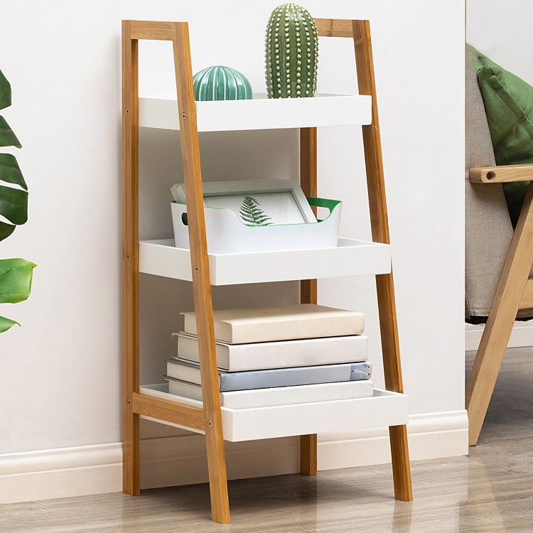 Houten open boekenplank moderne rechthoek boekenkast met planken