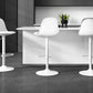 Modern Bucket Adjustable Height Swivel Bar Stool with Metal Base