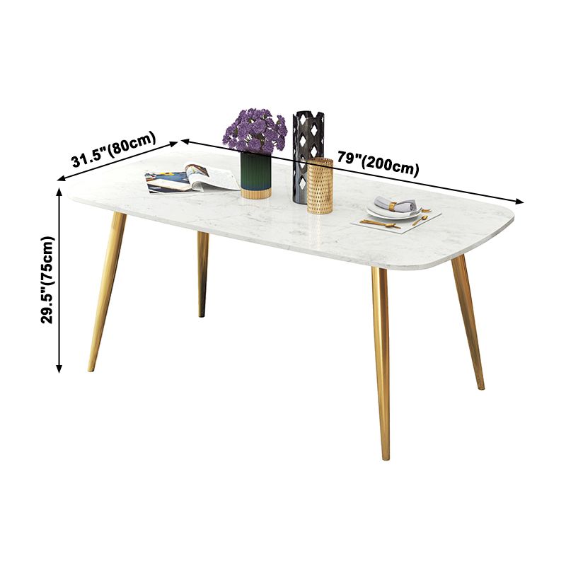 Marble Dining Site Table Traditional Luxury Rectangle Dining Table for Kitchen Home Clearhalo ' dining_table' 'Dining Tables & Seating' 'Dining Tables' 'furn' 'furn_dining_table' 'Furniture' 'furniture_dining_table' 'Kitchen & Dining Furniture' 'kitchen&dining_furn' 'kitchen' 'kitchen_dining_table' 1200x1200_7f9cf158-544a-47d0-9dcd-3228bd54ca29