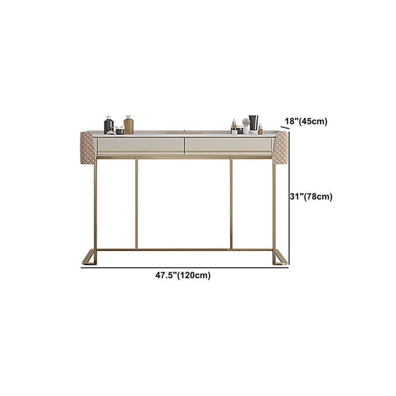 Bedroom Make-up Vanity in Matte Finish Stone Top Dressing Table Clearhalo 'Bedroom Furniture' 'furn' 'furn_makeup_vanities' 'Furniture' 'Makeup Vanities' 'makeup_vanities' 1200x1200_7f9d52be-ebc1-4526-a427-d2ec10628840