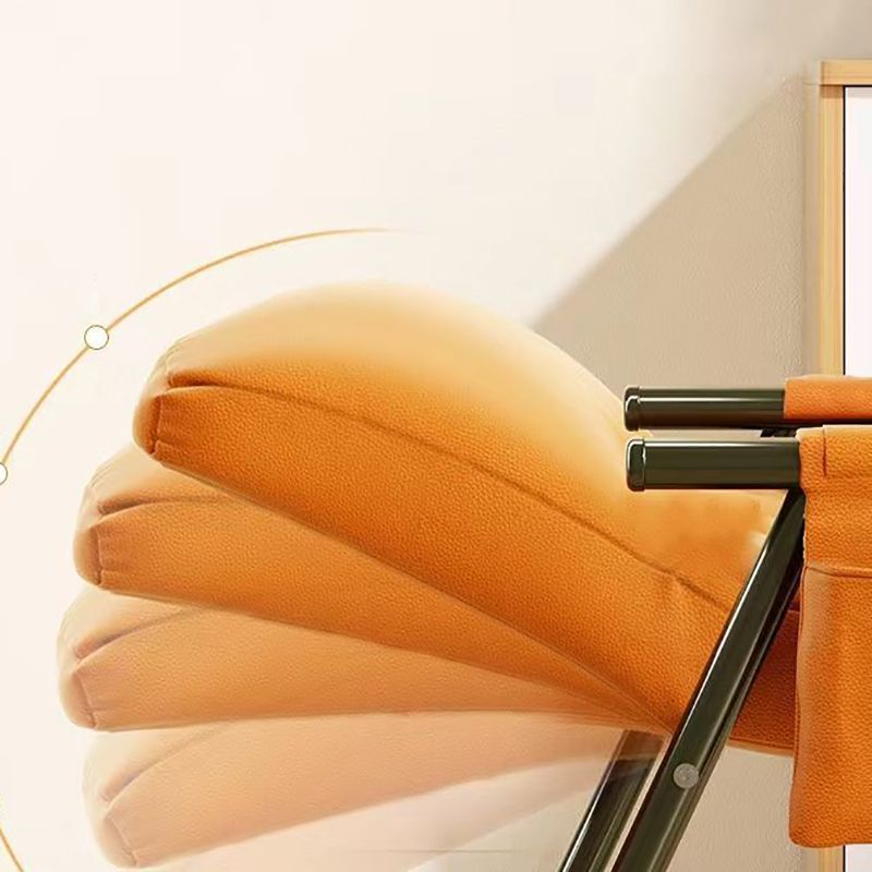 Sedia da salotto per il tempo libero per la casa di divano pigro piccola sedia da appartamento con telaio metallico