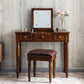 Traditional Vanity Dressing Table Solid Wood 2-Drawer Makeup Vanity Desk Clearhalo 'Bedroom Furniture' 'furn' 'furn_makeup_vanities' 'Furniture' 'Makeup Vanities' 'makeup_vanities' 1200x1200_7fa27e12-28d9-4644-868c-d0d792bce5cd