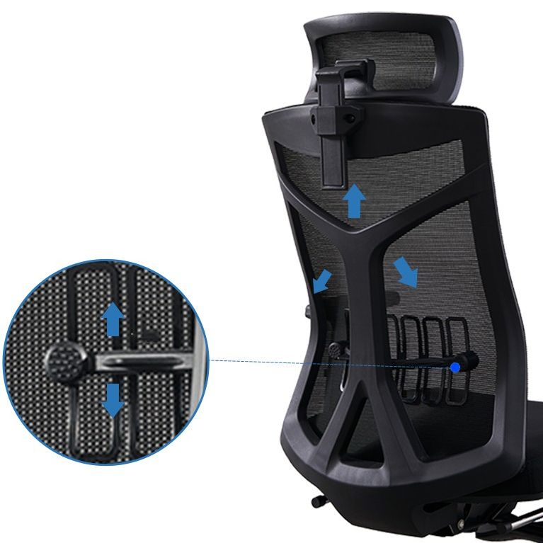 Chaise de bureau exécutive à dos élevé moderne chaise pivotante avec roues