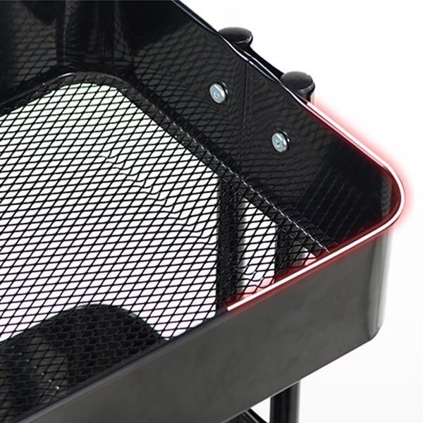 Contemporary Geometric Bookshelf Open Back Bookcase with Wheels Clearhalo 'Bookcases' 'furn' 'furn_bookcases' 'Furniture' 'Office Furniture' 1200x1200_7fa34f72-fff9-4da6-98ad-34cf6eef439c