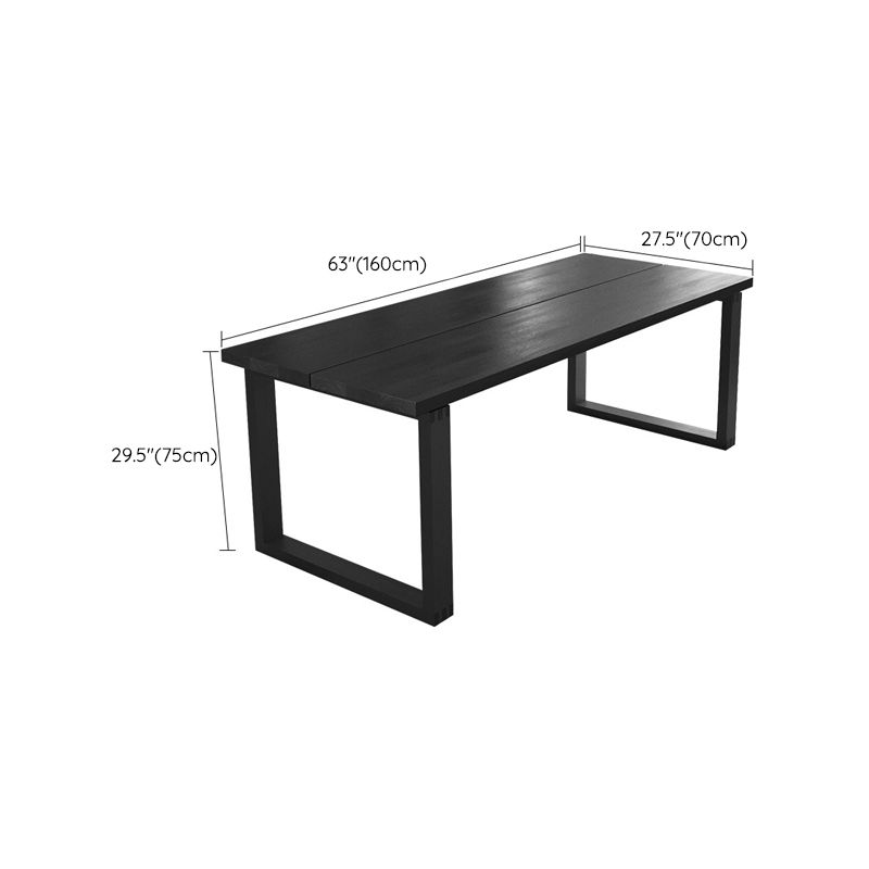 Industrial Solid Wood Writing Desk Rechthoekige Sled Office Desk