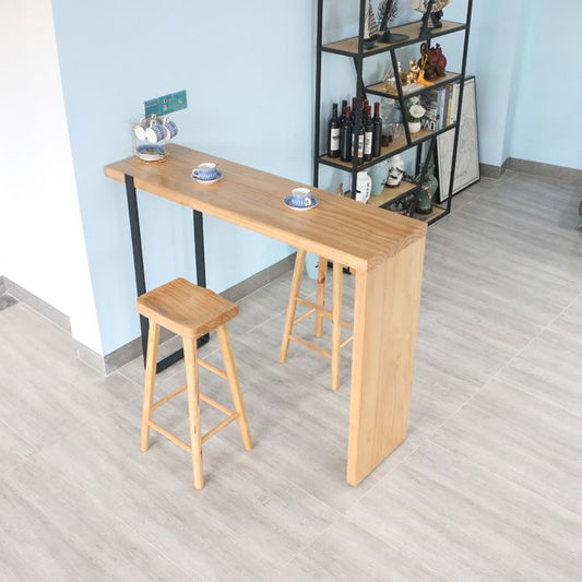 Contemporary Dining Wooden Table Bar Counter Table for Kitchen Clearhalo 'Bar Furniture' 'Bar Tables' 'bar_tables' 'furn' 'furn_bar_tables' 'Furniture' 'furniture_bar_tables' 'Kitchen & Dining Furniture' 1200x1200_7fa3bc9f-feae-44ee-a708-c11dd409b16c