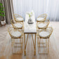 Scandinavian Upholstered Counter Stool Bar-height Bar Stool for Living Room