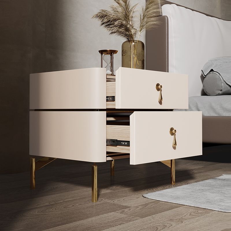 Gambe gambe in vetro in vetro da 2 pollici glam incluso da 19 pollici incluso tavolo da notte