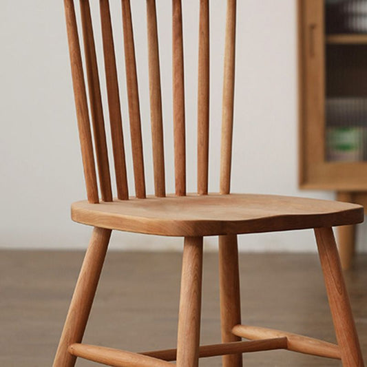 Traditionele keuken Dining zijstoel houten zijdestoelen in natuurlijke