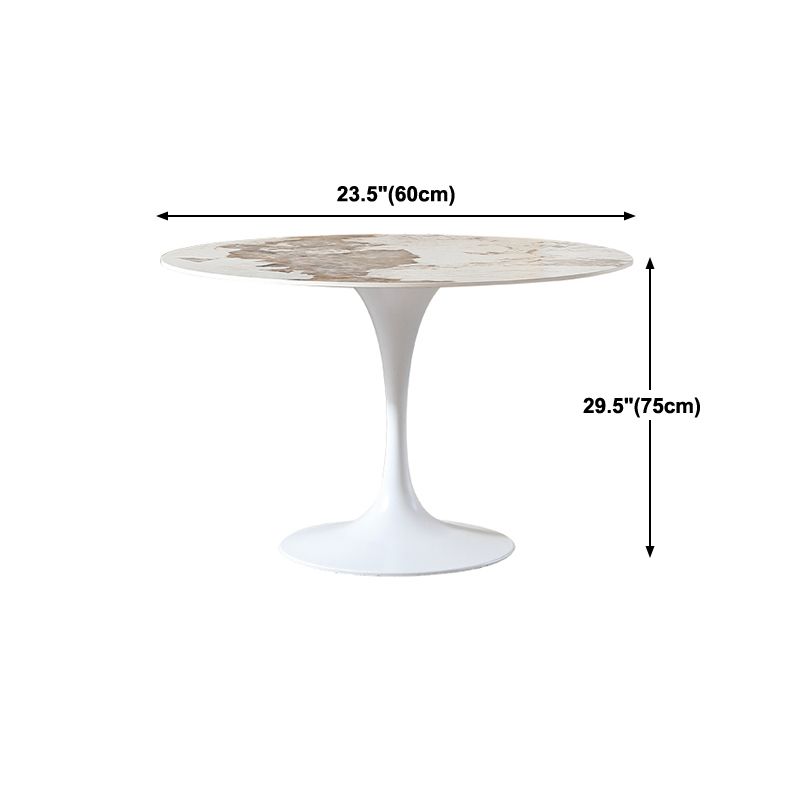 Round Tulip Base Dinette Table Simplicity Style Dining Site Table for Indoor Clearhalo ' dining_table' 'Dining Tables & Seating' 'Dining Tables' 'furn' 'furn_dining_table' 'Furniture' 'furniture_dining_table' 'Kitchen & Dining Furniture' 'kitchen&dining_furn' 'kitchen' 'kitchen_dining_table' 1200x1200_7fa5fe9e-f6ee-4e05-a3ef-05e0fc24c5ad