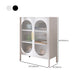 Contemporary Metal China Cabinet Glass Doors Hutch Cabinet for Living Room