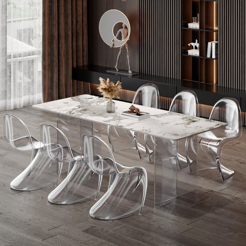 Table à manger en pierre moderne médiévale, Table à Double piédestal pour cuisine