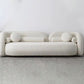Moderne stijl Sofa Low Back Cushioned Sofa opgevuld met sponskussens Sofa