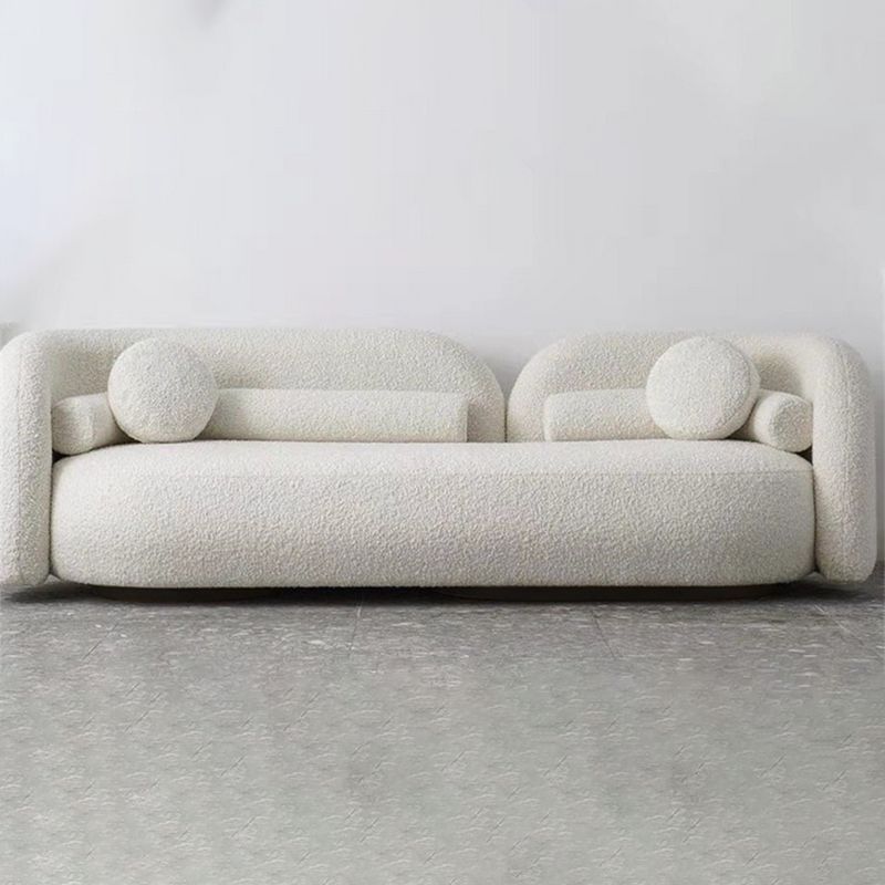 Moderne stijl Sofa Low Back Cushioned Sofa opgevuld met sponskussens Sofa