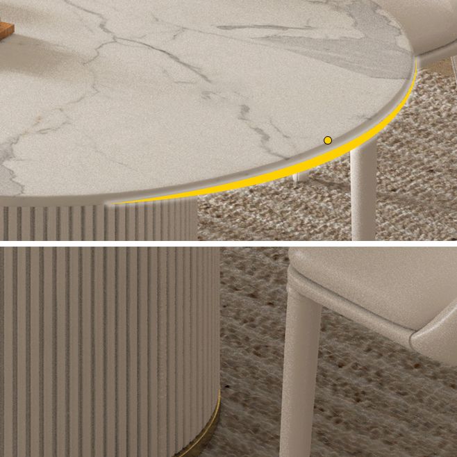 Modern 1/2/4/5/7 Pieces Dining Set Rectangle Stone Dining Table for Dining Room Clearhalo 'Dining Room Sets' 'Dining Tables & Seating' 'dining_room_set' 'furn' 'furn_dining_room_set' 'Furniture' 'furniture_dining_room_set' 'Kitchen & Dining Furniture' 1200x1200_7fa846ac-ef19-4128-a6dd-8af23c364475