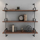Metal Bookshelf Industrial Style Wall Mounted Bookcase for Home Office Clearhalo 'Bookcases' 'furn' 'furn_bookcases' 'Furniture' 'furniture_bookcases' 'kitchen' 'kitchen_bookcases' 'Living Room Furniture' 'Office Furniture' 1200x1200_7facae4d-7e45-476f-8215-ba9fe284e282