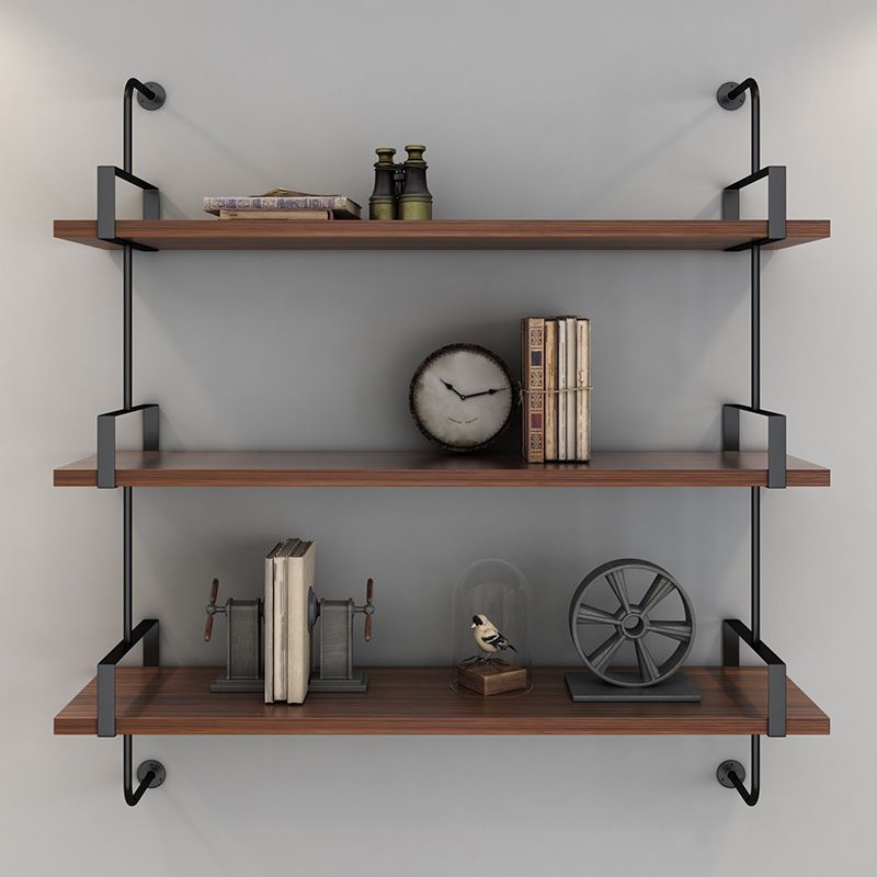Metal Bookshelf Industrial Style Wall Mounted Bookcase for Home Office Clearhalo 'Bookcases' 'furn' 'furn_bookcases' 'Furniture' 'furniture_bookcases' 'kitchen' 'kitchen_bookcases' 'Living Room Furniture' 'Office Furniture' 1200x1200_7facae4d-7e45-476f-8215-ba9fe284e282
