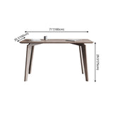 Rectangle Casual Dining Table Brown Tone Fixed Table with Ashwood Solid Wood Clearhalo ' dining_table' 'Dining Tables & Seating' 'Dining Tables' 'furn' 'furn_dining_table' 'Furniture' 'furniture_dining_table' 'Kitchen & Dining Furniture' 'kitchen&dining_furn' 'kitchen' 'kitchen_dining_table' 1200x1200_7face54d-1475-4c86-82a9-da25b03c2513