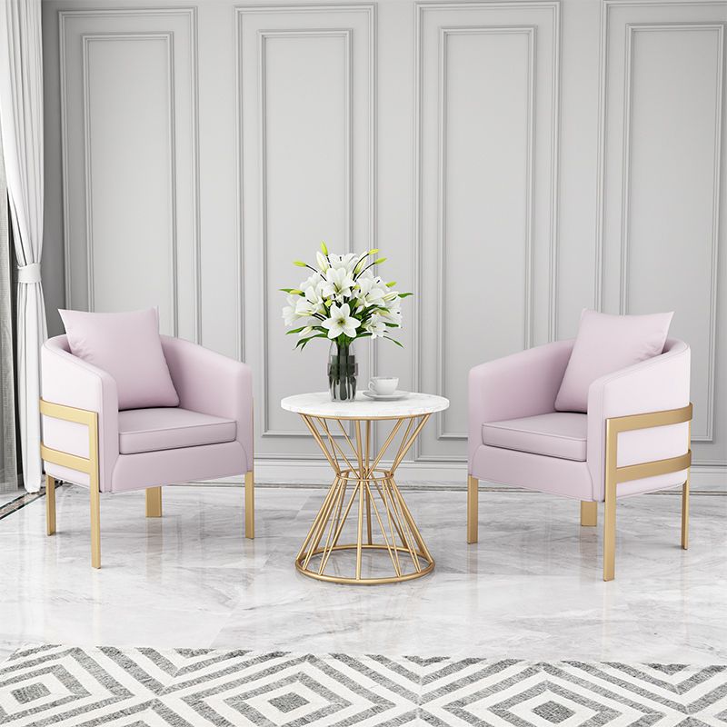 23,62 "Barrel Velvet Barrel Armes incluses pour chaise pour le salon