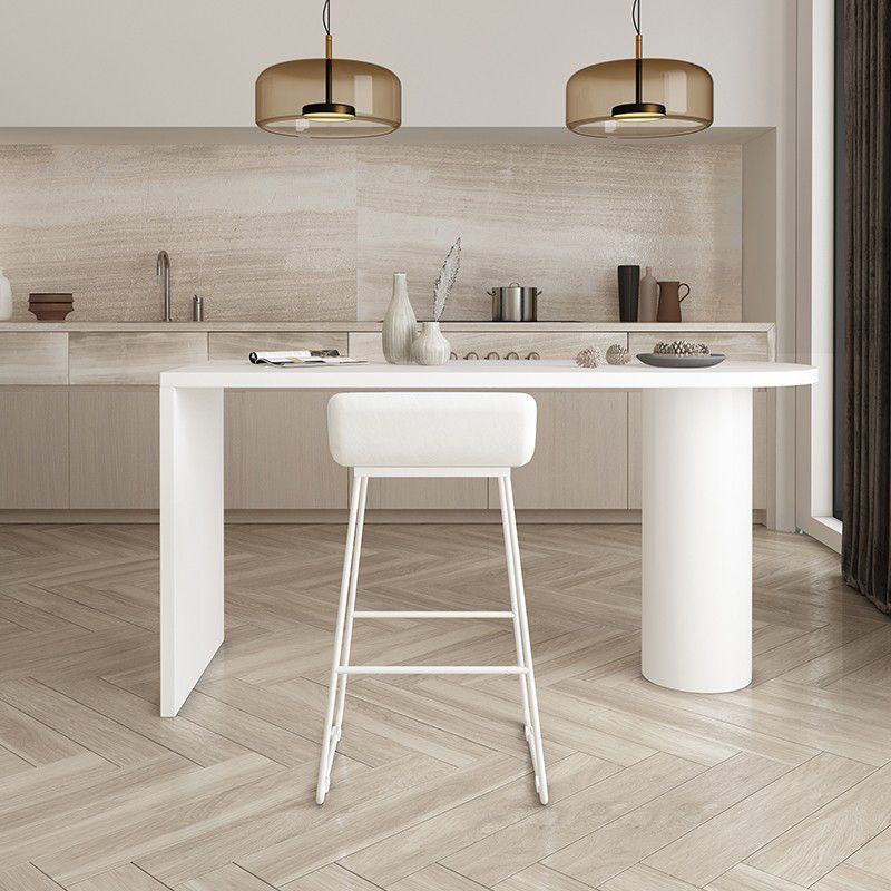 Indoor Contemporary Solid Wood Double pedestal Bar Dining Table Clearhalo 'Bar Furniture' 'Bar Tables' 'bar_tables' 'furn' 'furn_bar_tables' 'Furniture' 'Kitchen & Dining Furniture' 1200x1200_7faec971-302e-49c5-b908-2a6e1bf27631