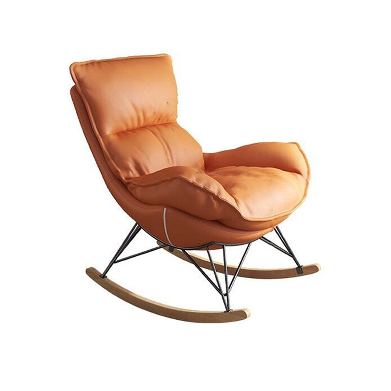 Chaise à bascule contemporaine coton coton rembourré de chaise à bascule de bébé résistant à la déchirure tuftée