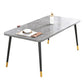 Industrial Style MDF Dining Table 4 Legs Carbon Steel Base Rectangle Table for Home Clearhalo ' dining_table' 'Dining Tables & Seating' 'Dining Tables' 'furn' 'furn_dining_table' 'Furniture' 'furniture_dining_table' 'Kitchen & Dining Furniture' 'kitchen&dining_furn' 'kitchen' 'kitchen_dining_table' 1200x1200_7fb50840-19e5-4cd0-8265-462ac03ee6e2