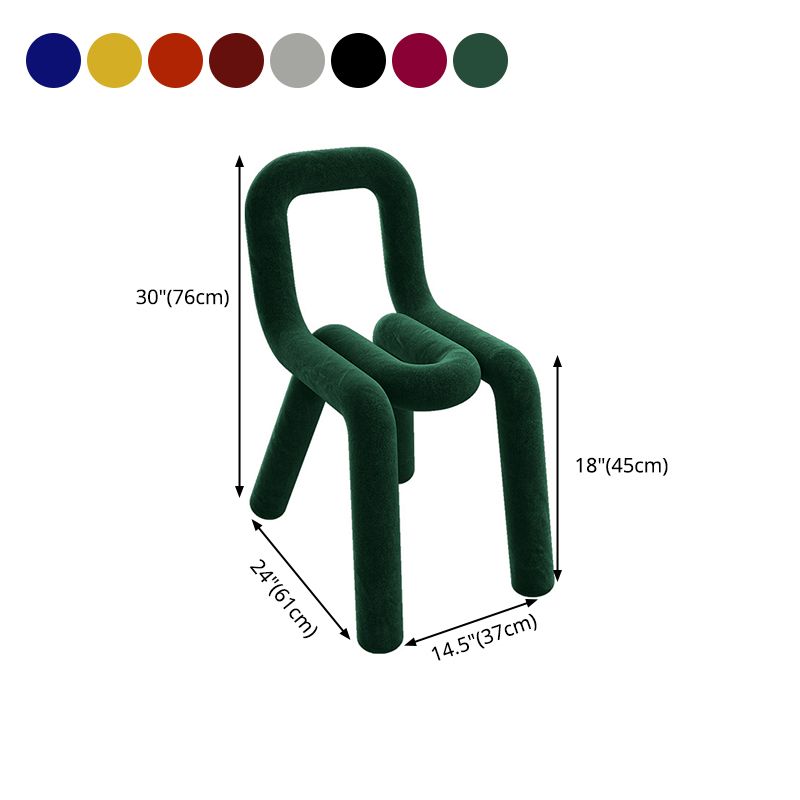 Modern Style Velvet Chair Dining Room Kitchen Open Back Side Chairs Set Clearhalo ' kitchen&dining_furn' 'Dining Chairs' 'Dining Tables & Seating' 'dining_chair' 'furn' 'furn_dining_chair' 'Furniture' 'furniture_dining_chair' 'Kitchen & Dining Furniture' 'kitchen' 1200x1200_7fb6121d-ec9a-4ccb-8707-e4cc24f0dac0