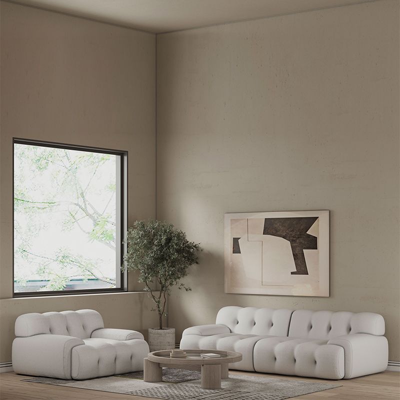 Skandinavische Sitzstoff Wohnzimmer eingebrauchter Arm getuftetes Standardsofa