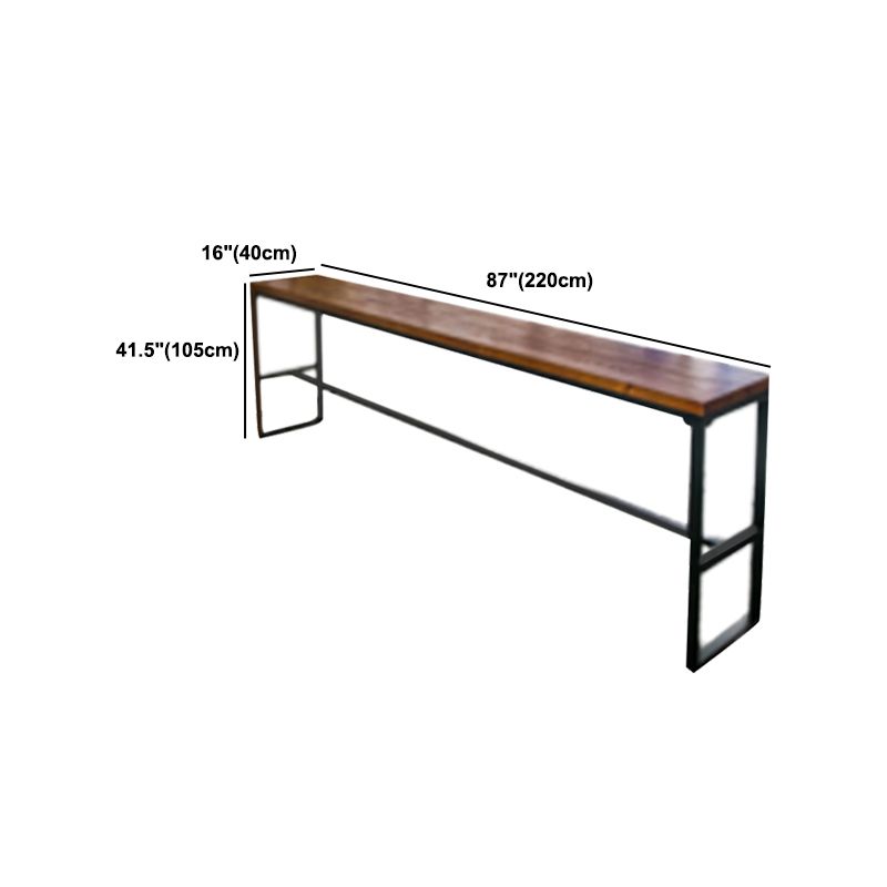 Modern Style Bar Table Set 1/7 Pieces Rectangle Wood Counter Table with Stools Clearhalo 'Bar Furniture' 'furn' 'furn_home_bar_bar_sets' 'Furniture' 'Home Bars & Bar Sets' 'home_bar_bar_sets' 'Kitchen & Dining Furniture' 1200x1200_7fb8b340-d5ee-4d6b-9d8a-30787d168752